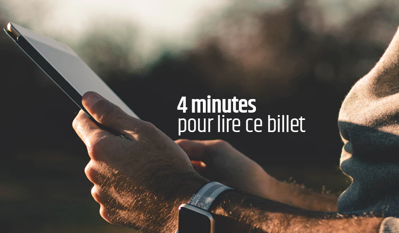 4 minutes pour lire ce billet